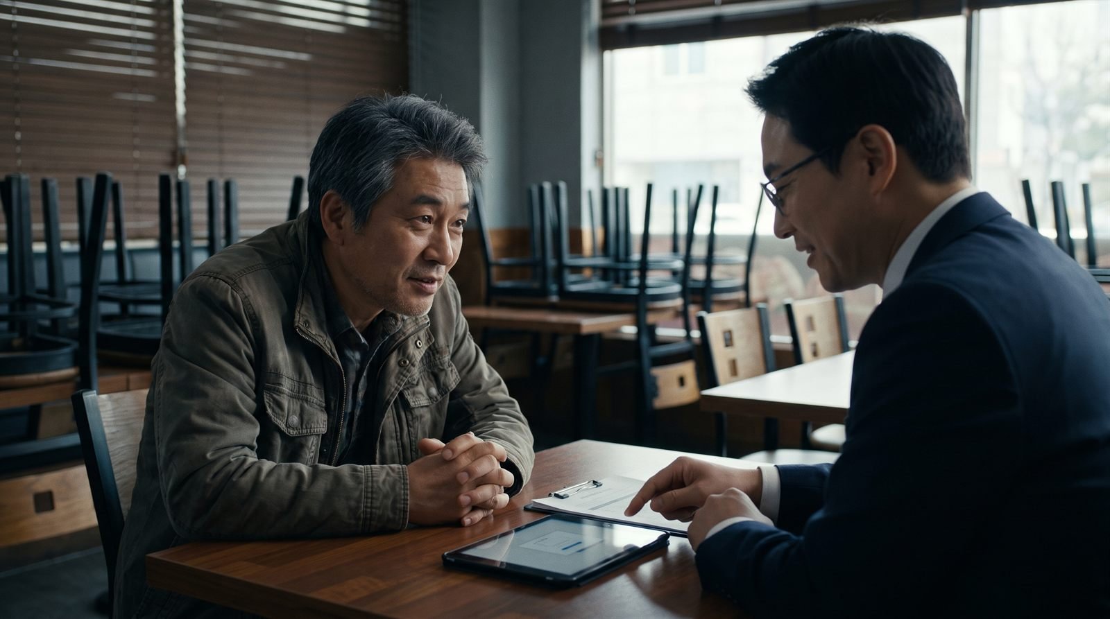 폐업지원금 상담 현장